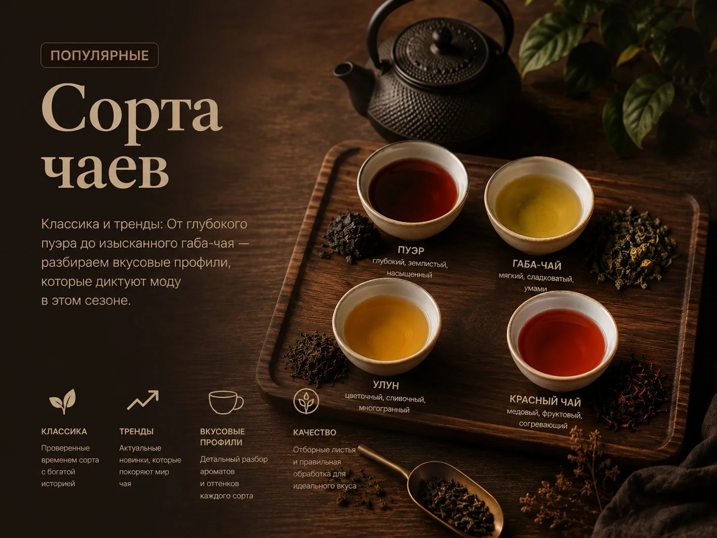 Чай и кофе в зёрнах